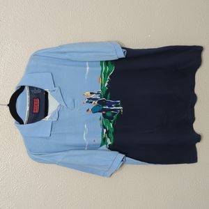 Pivot Rules Large Blue Polo